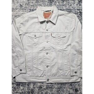 NWT Levi Trucker Jacket Tidal Foam White Relaxed FIT Size Large